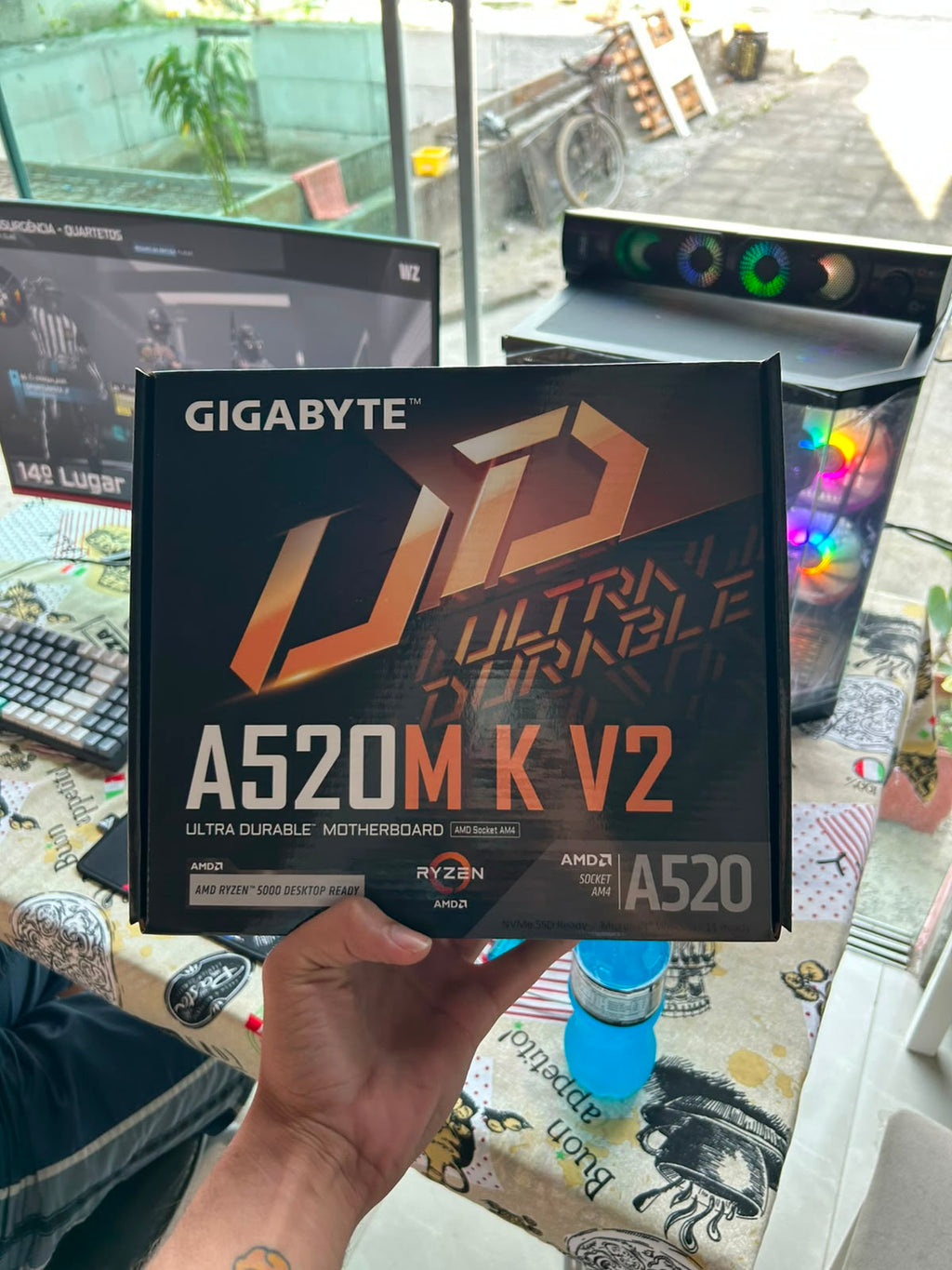 Placa-mãe Gigabyte A520M K V2 | DDR4 | Socket AM4 | Nota Fiscal e 1 Ano de Garantia