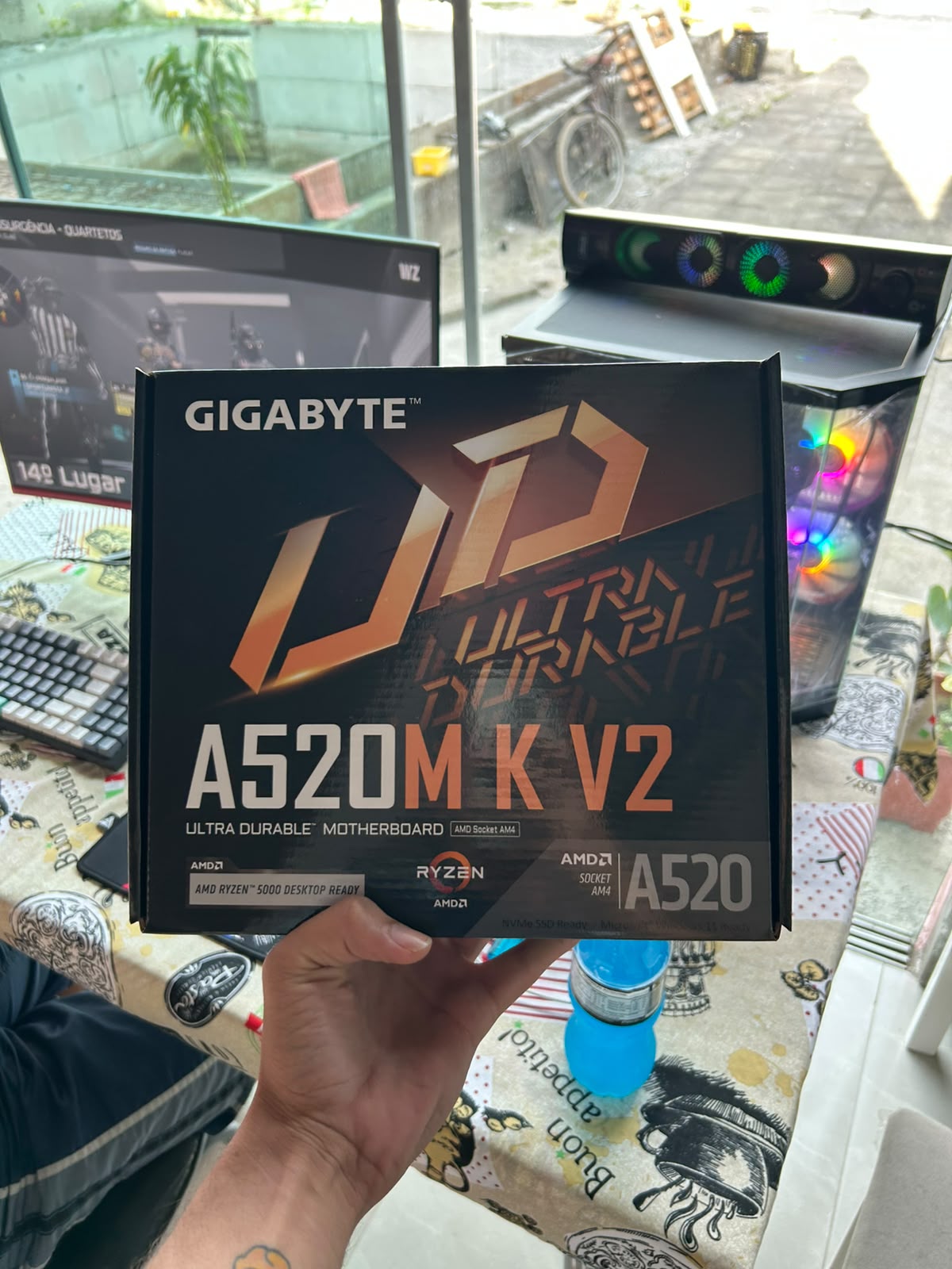Placa-mãe Gigabyte A520M K V2 | DDR4 | Socket AM4 | Nota Fiscal e 1 Ano de Garantia