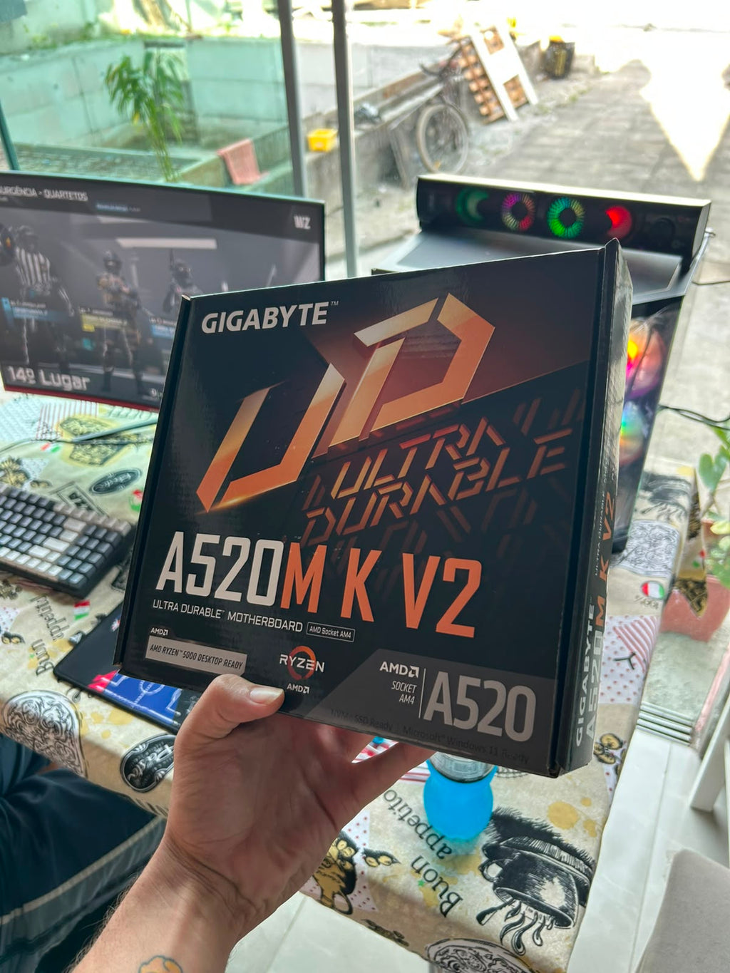 Placa-mãe Gigabyte A520M K V2 | DDR4 | Socket AM4 | Nota Fiscal e 1 Ano de Garantia