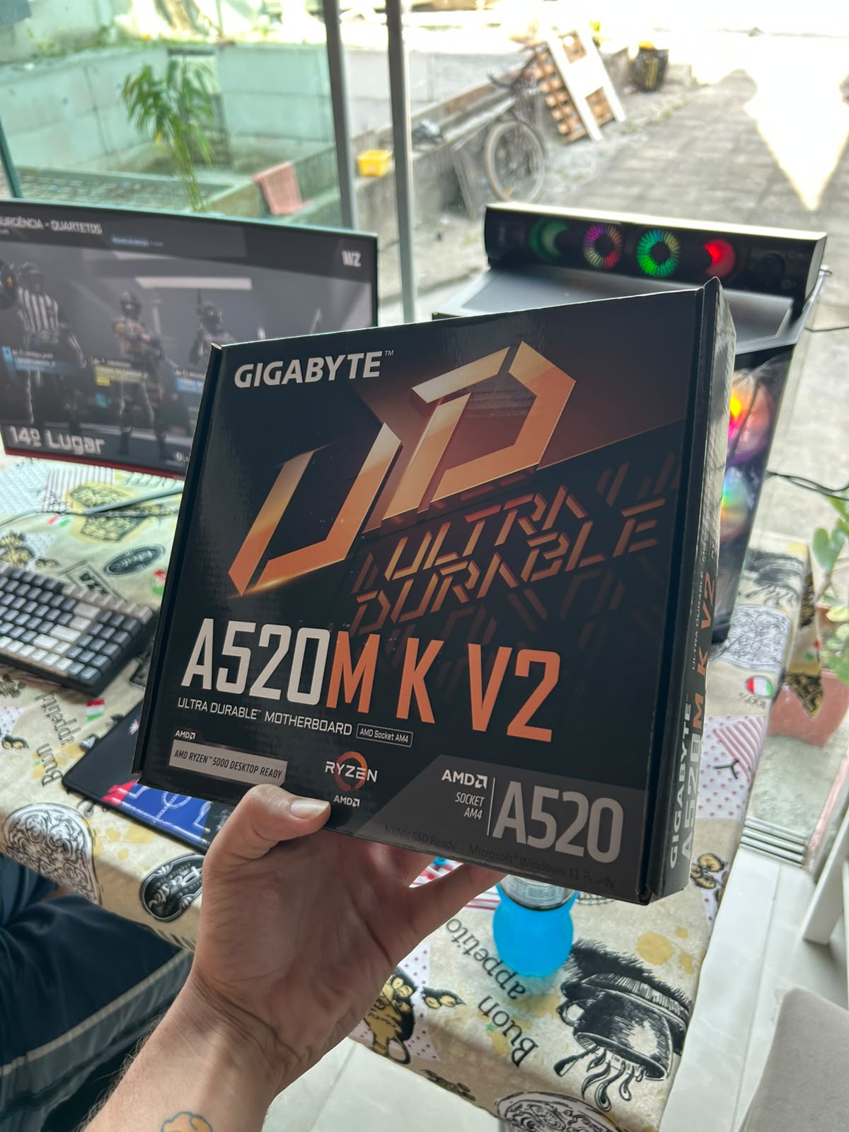 Placa-mãe Gigabyte A520M K V2 | DDR4 | Socket AM4 | Nota Fiscal e 1 Ano de Garantia