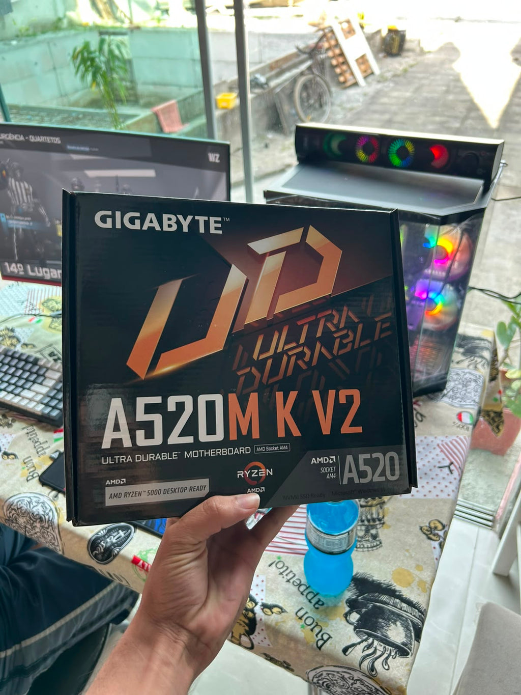 Placa-mãe Gigabyte A520M K V2 | DDR4 | Socket AM4 | Nota Fiscal e 1 Ano de Garantia